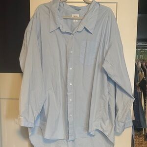Wilfred Pale Blue Relaxed Button-Down Shirt